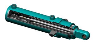 Multistage Hydraulic Cylinder For Dumping Farm Equipment