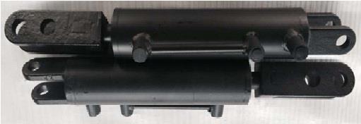 Double acting hydraulic cylinder for tractor
